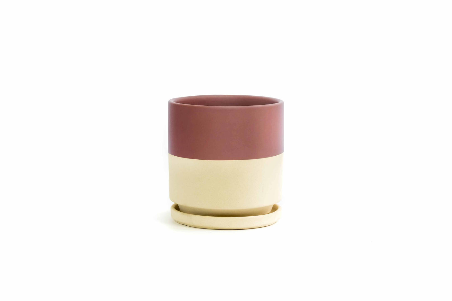 10.5" Gemstone Cylinder Pots with Water Saucers