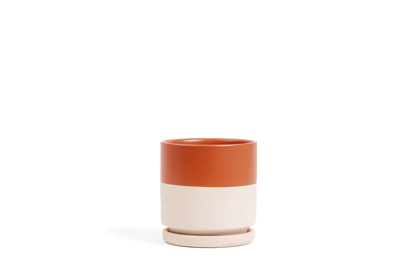 10.5" Gemstone Cylinder Pots with Water Saucers
