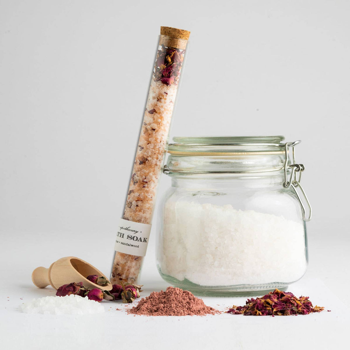 Rose Sandalwood Bath Soak Tube