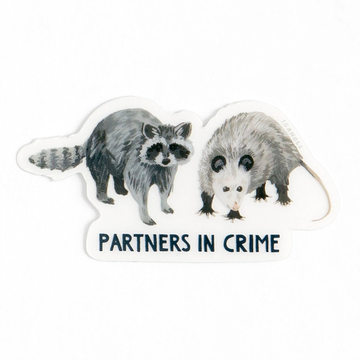 Partners In Crime Clear Decal Sticker