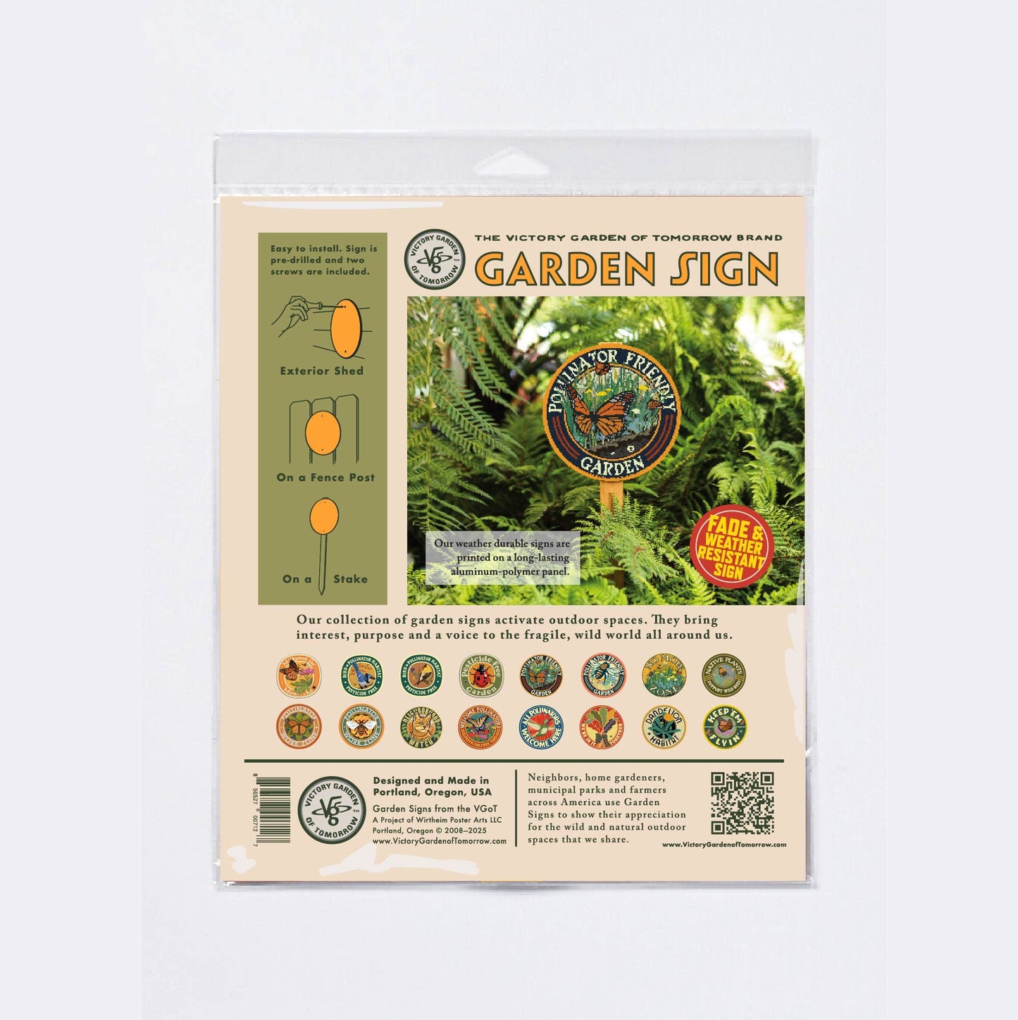 Goldfinch Bird & Pollinator Habitat - Pesticide Free Garden