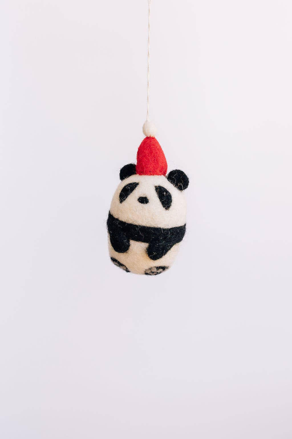 Christmas Panda Felt Ornament