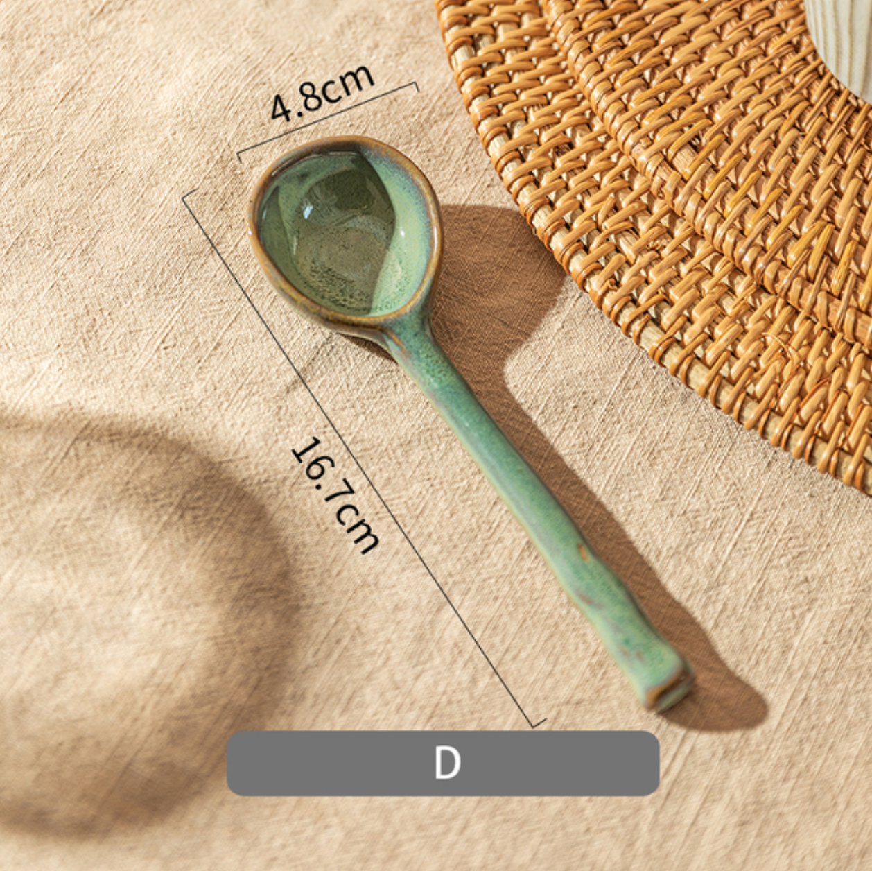 Japanese Ceramic Soup Spoon