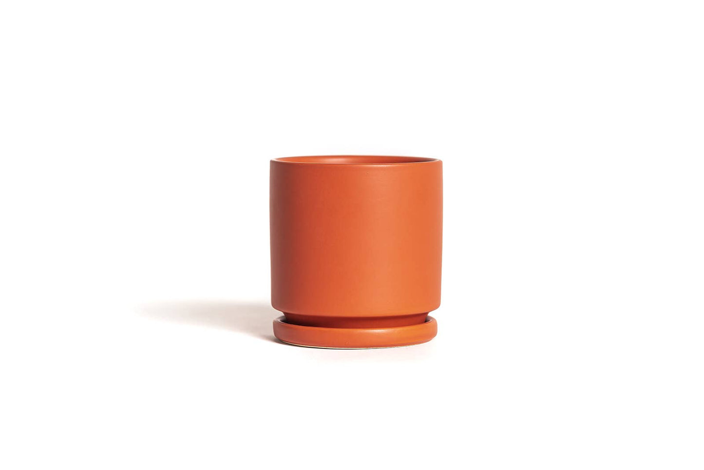 10.5" Gemstone Cylinder Pots with Water Saucers