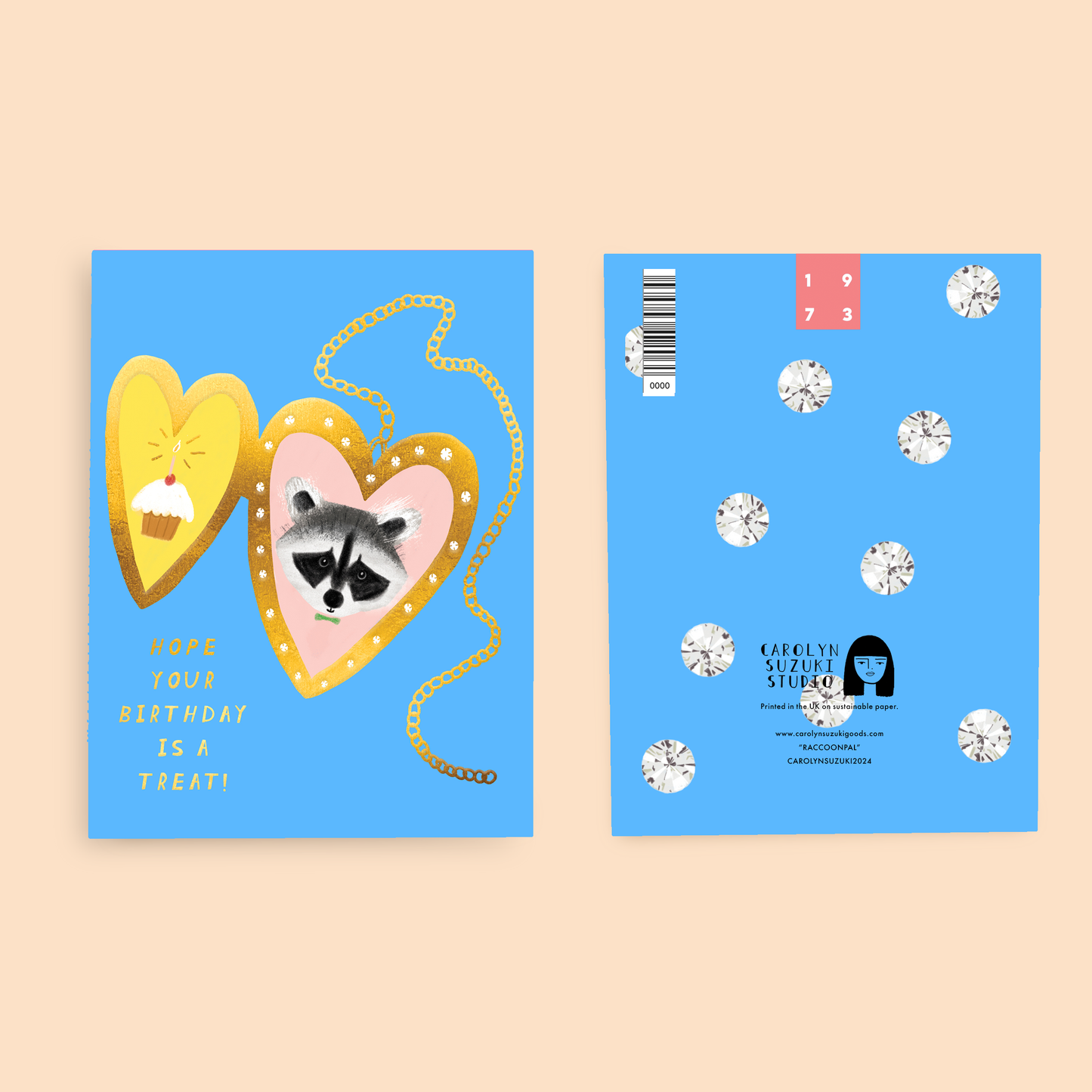 RACCOON PAL - Birthday Card