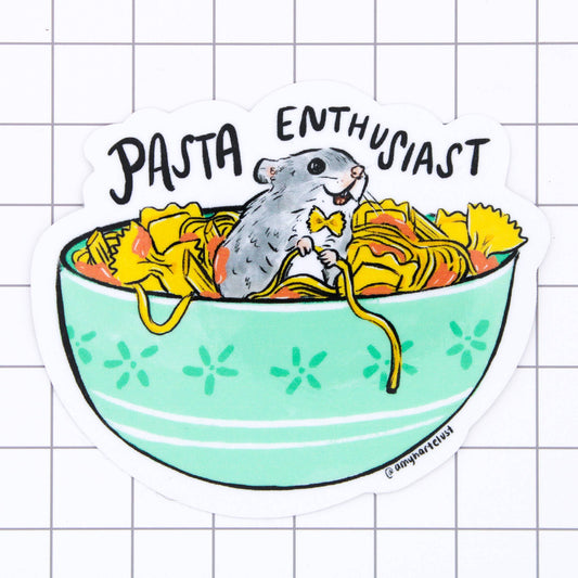 Pasta Enthusiast Vinyl Sticker