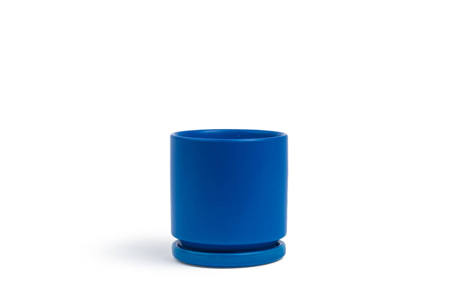 10.5" Gemstone Cylinder Pots with Water Saucers