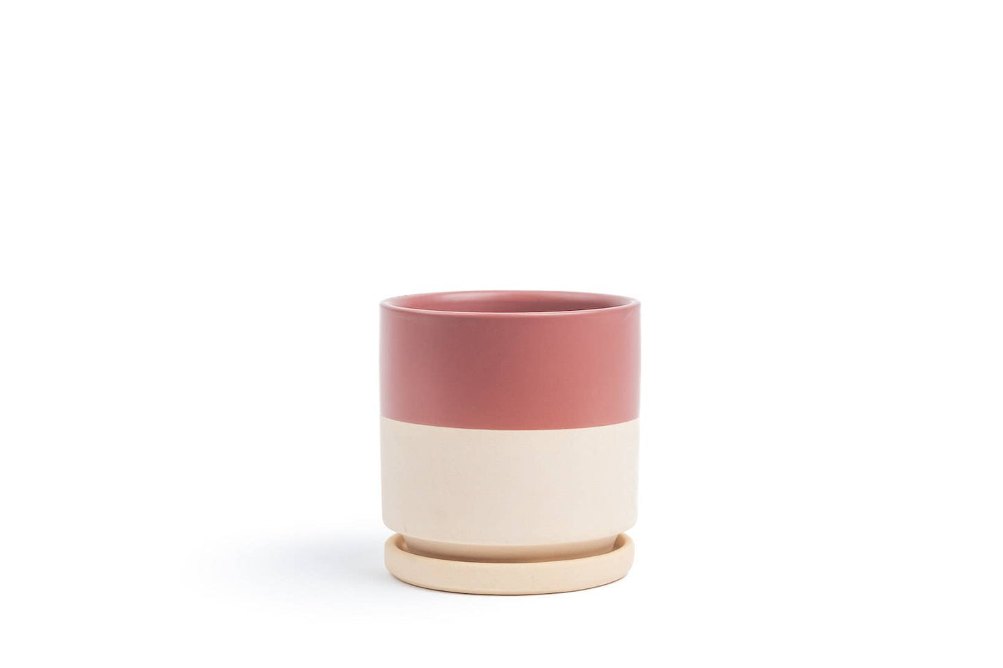 10.5" Gemstone Cylinder Pots with Water Saucers