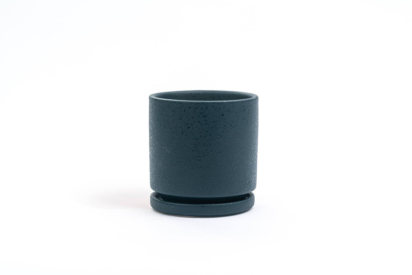 10.5" Gemstone Cylinder Pots with Water Saucers