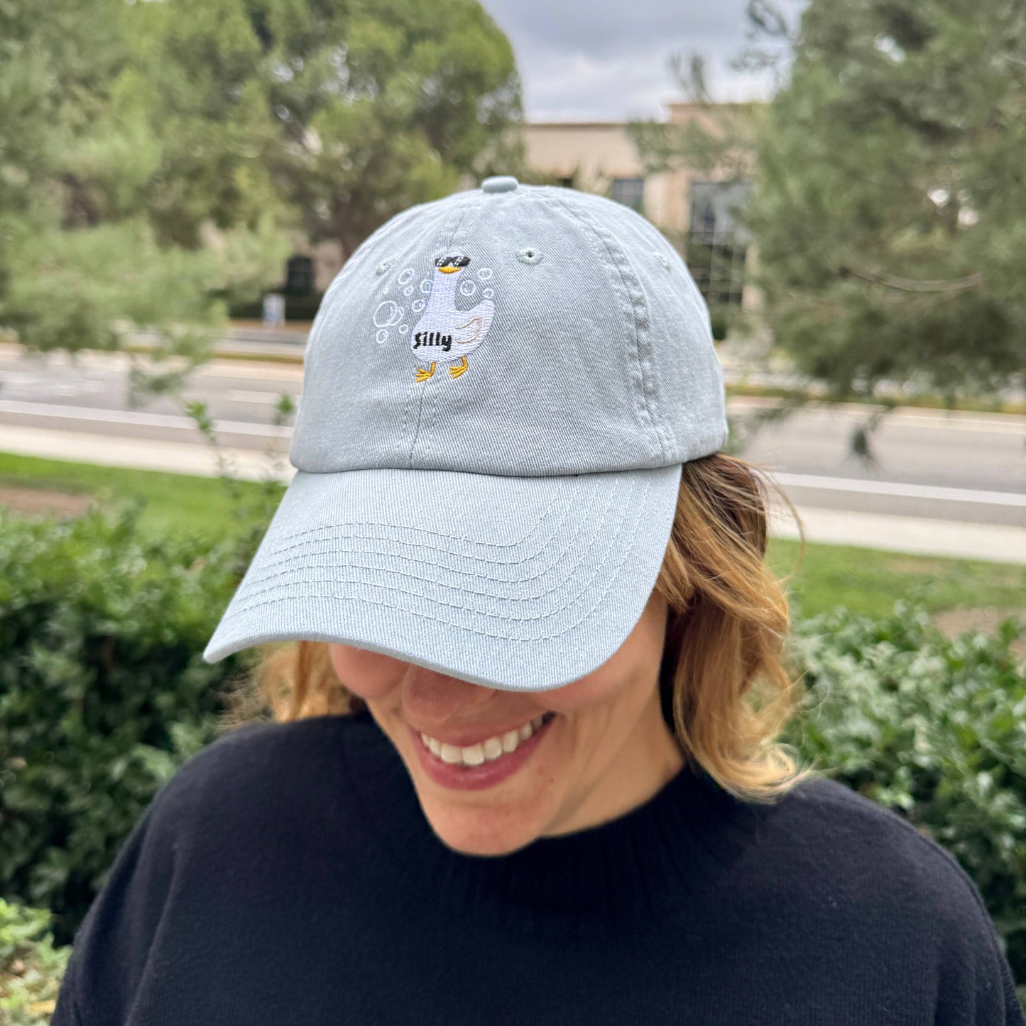 Silly Goose Hat Funny Goose Embroidered Hat Cute Animal Love