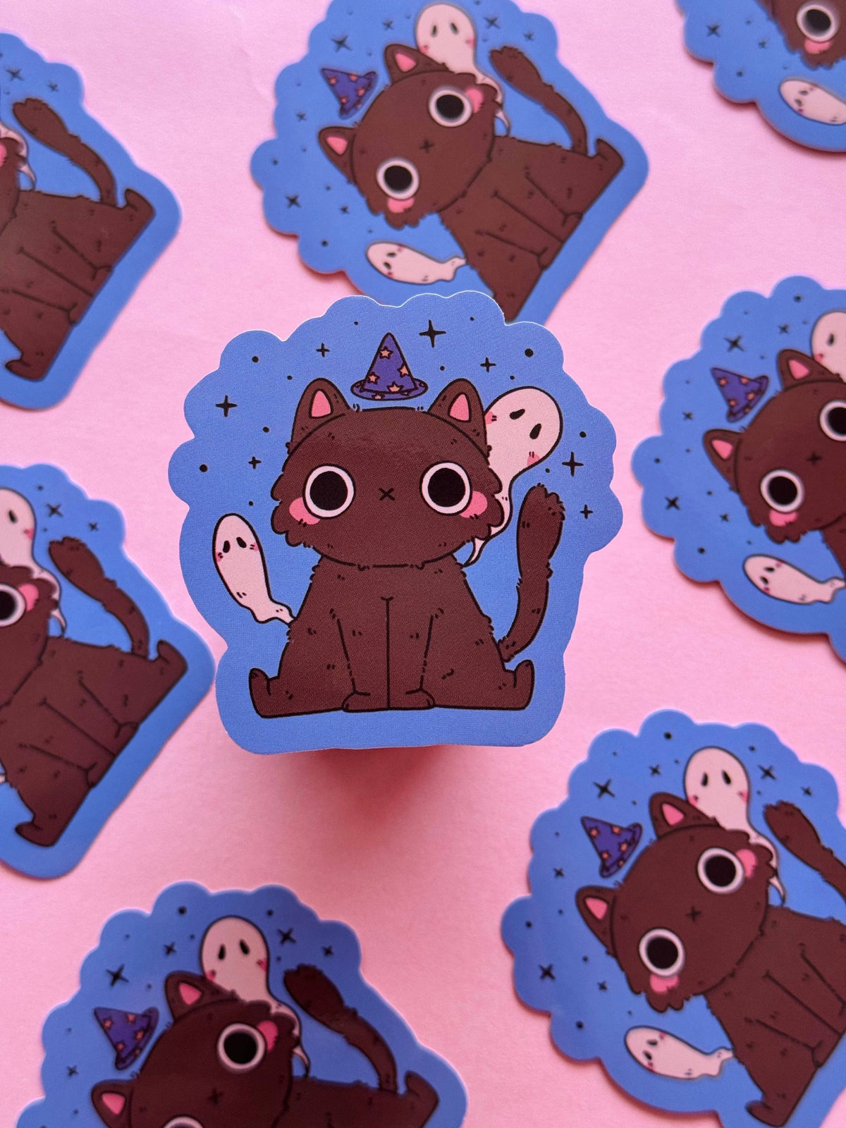 Haunted Cat Sticker
