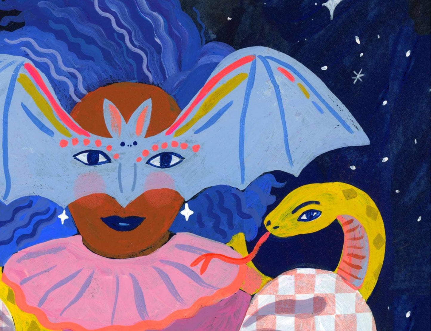 Art Print - Halloween Bat Queen by Sarah Walsh