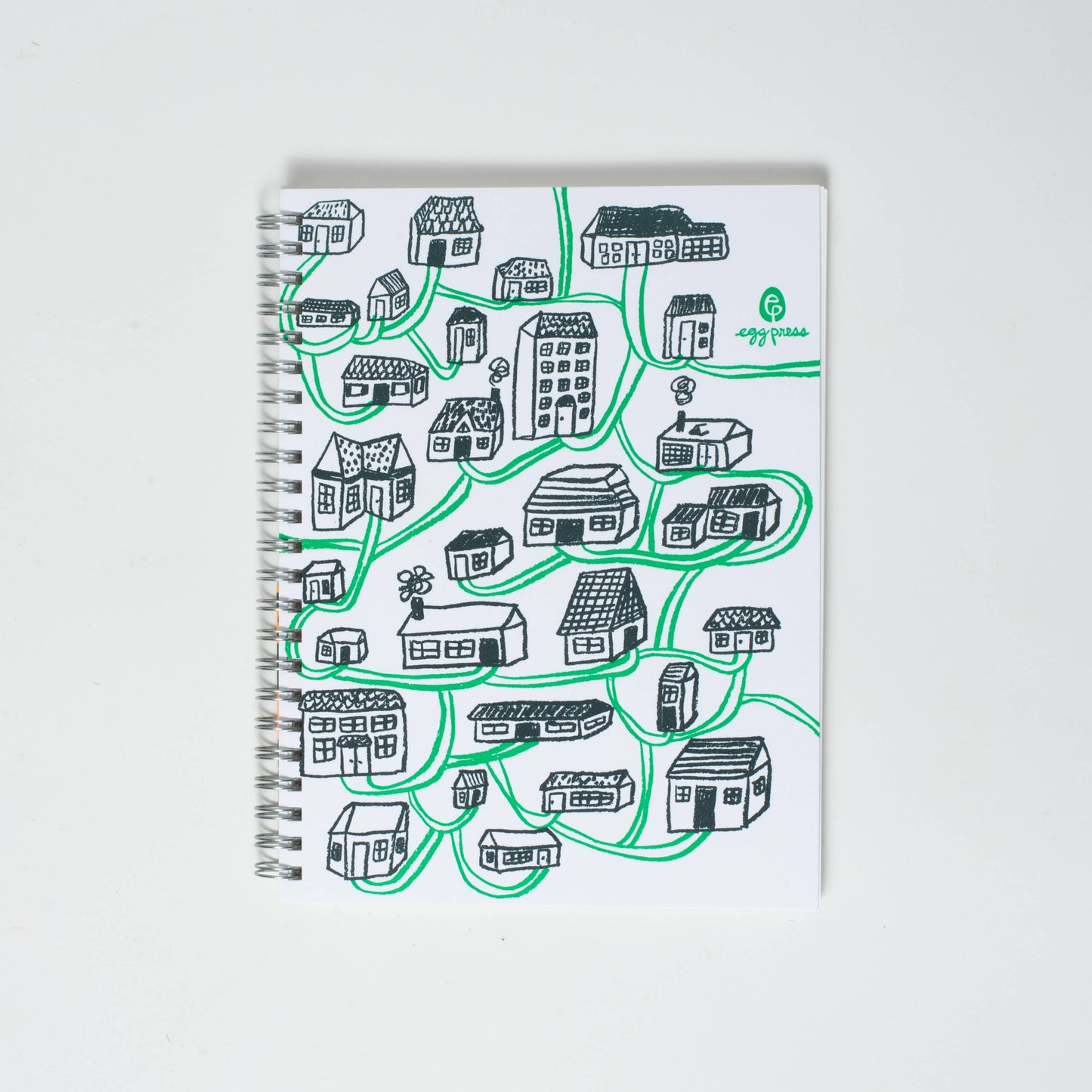 All Roads Lead Home Blank Letterpress Notebook by Egg Press