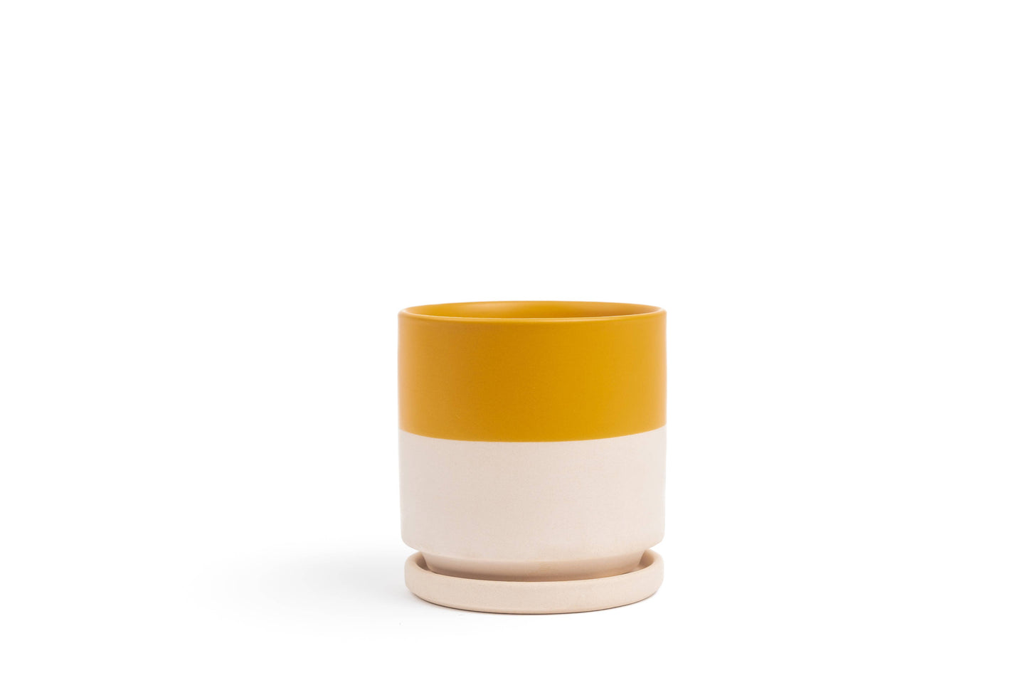 10.5" Gemstone Cylinder Pots with Water Saucers