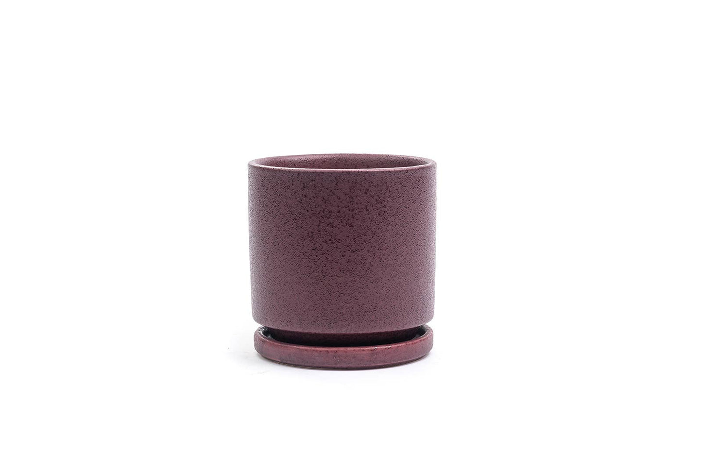 10.5" Gemstone Cylinder Pots with Water Saucers
