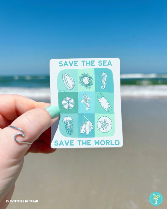 Save The Seas, Save The World Sticker