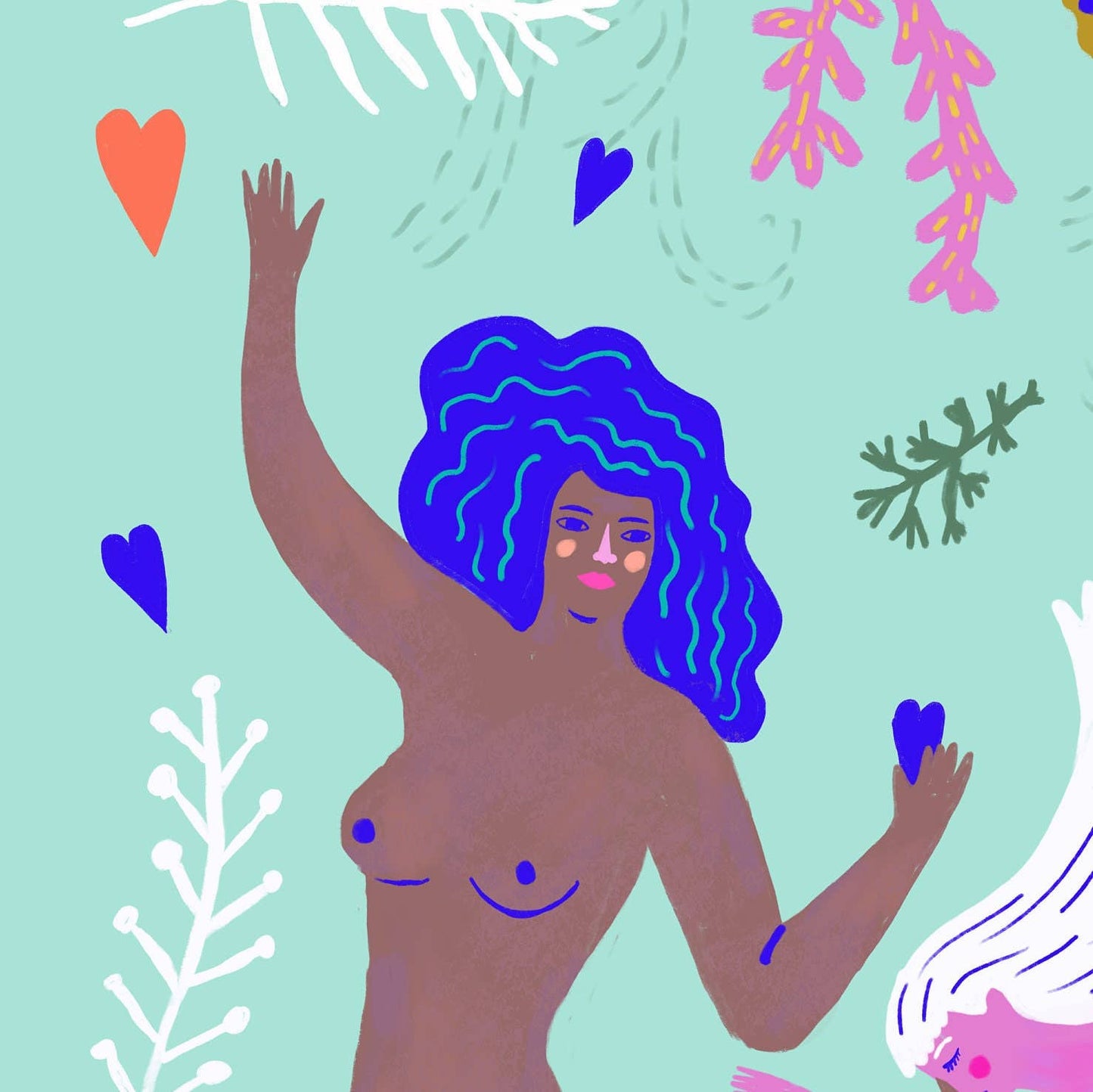 Art Print - Mermaid Fantasy by Sarah Walsh
