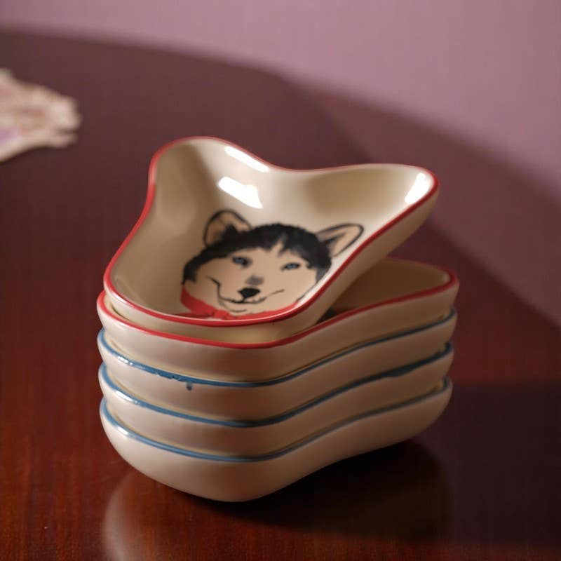 Cute Dog Design Ceramic Sauce Dish