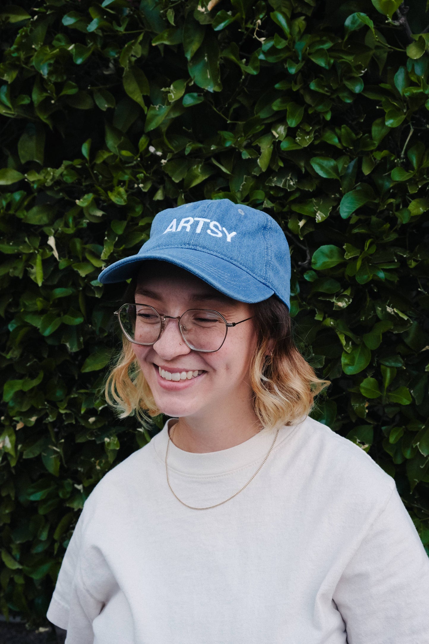 Artsy embroidered hat