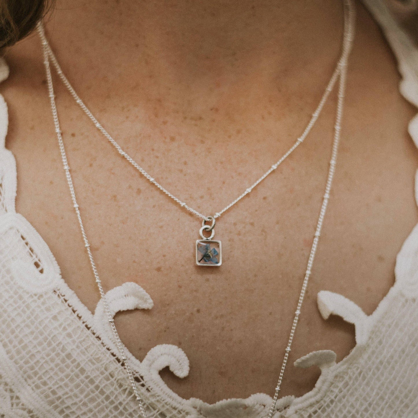 Tiny Square Pendant