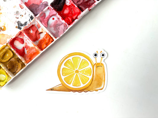 Lemon Snail Vinyl Sticker