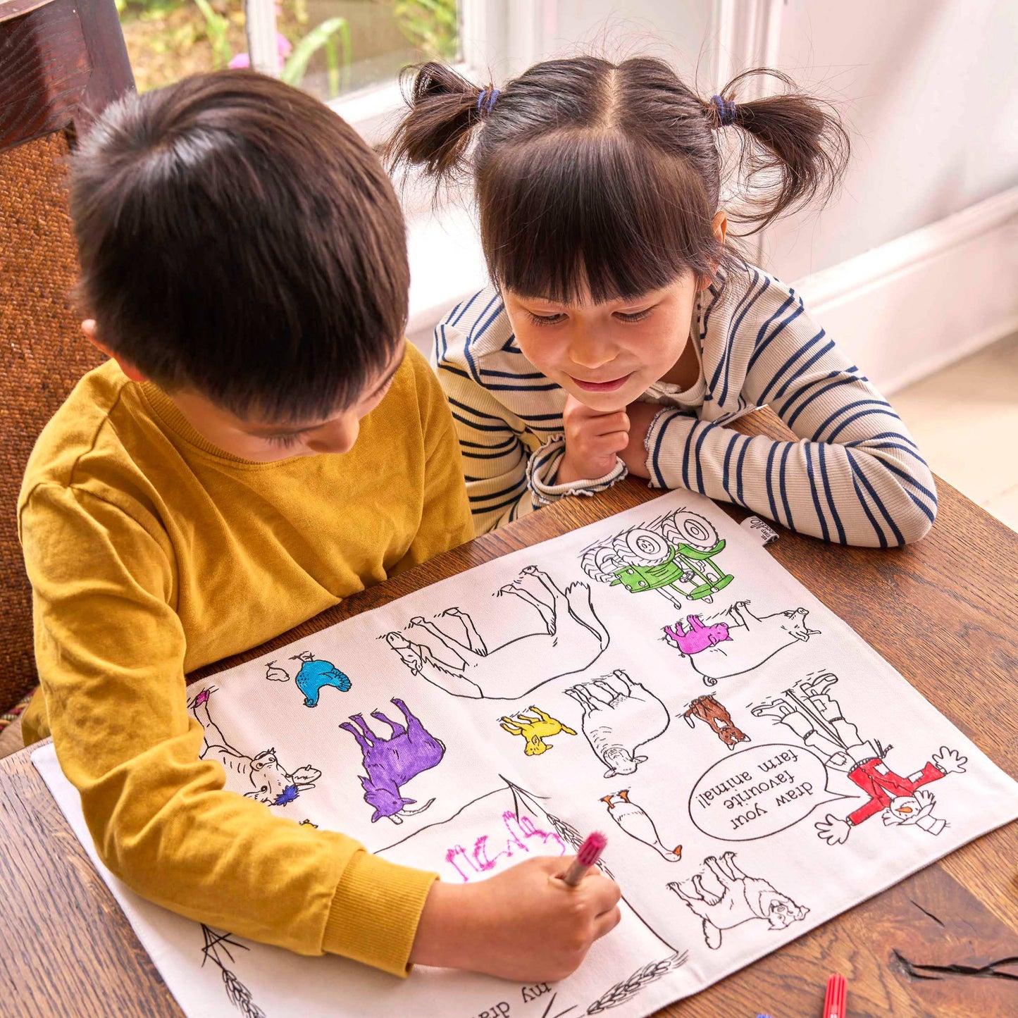 Farmyard Placemat to go – Color-in Craft Kit