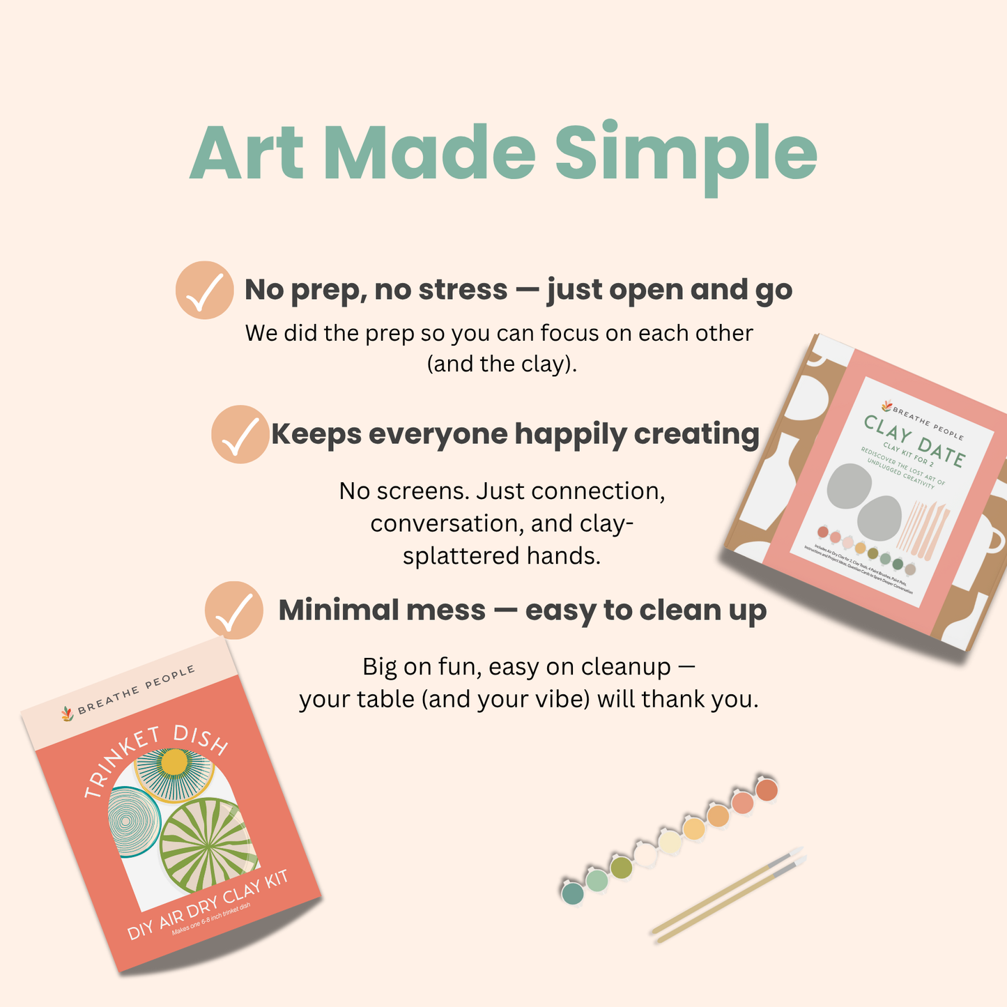 DIY Air Dry Clay Kit- Make Your Own Incense Holder