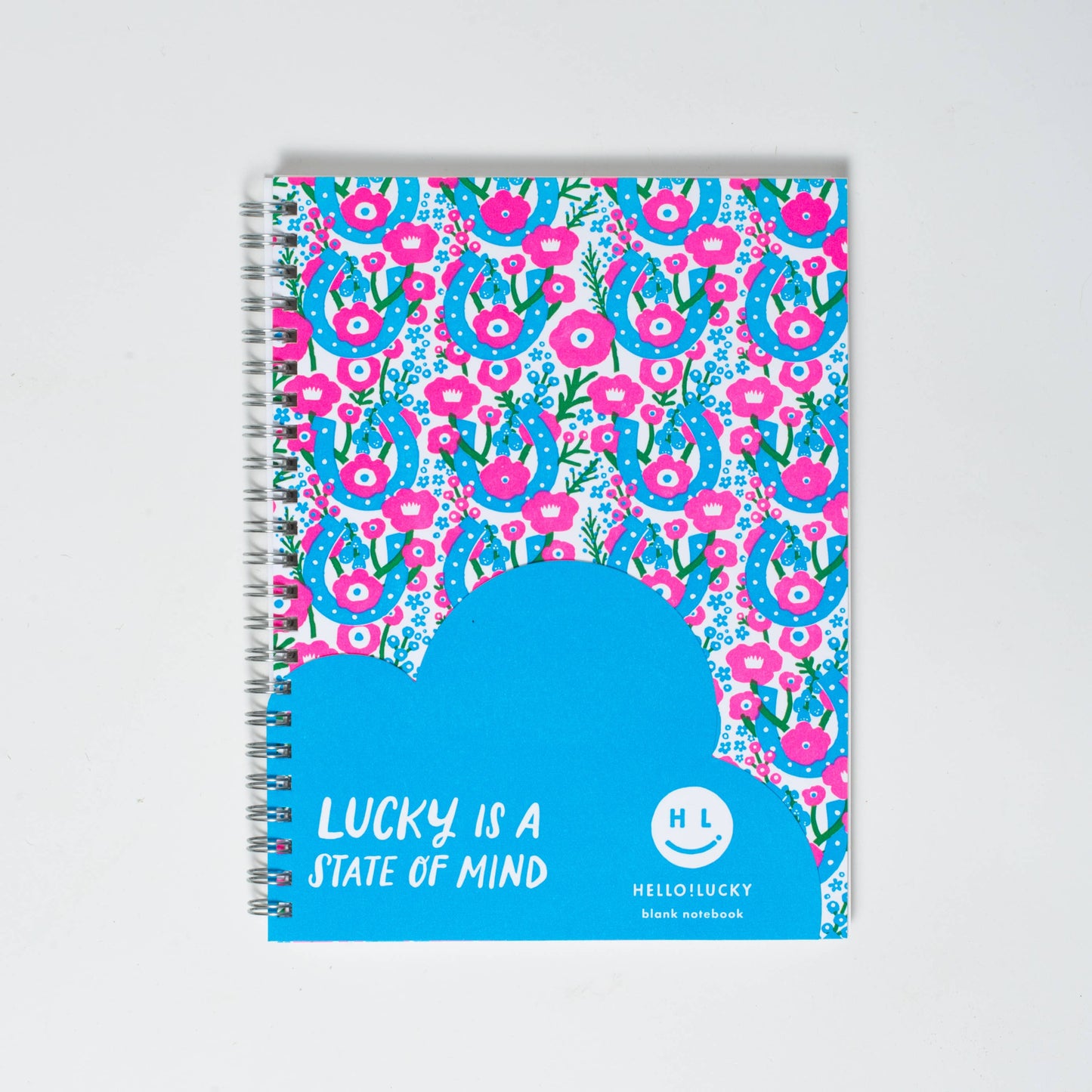 Lucky Horseshoes Blank Letterpress Notebook by Hello!Lucky