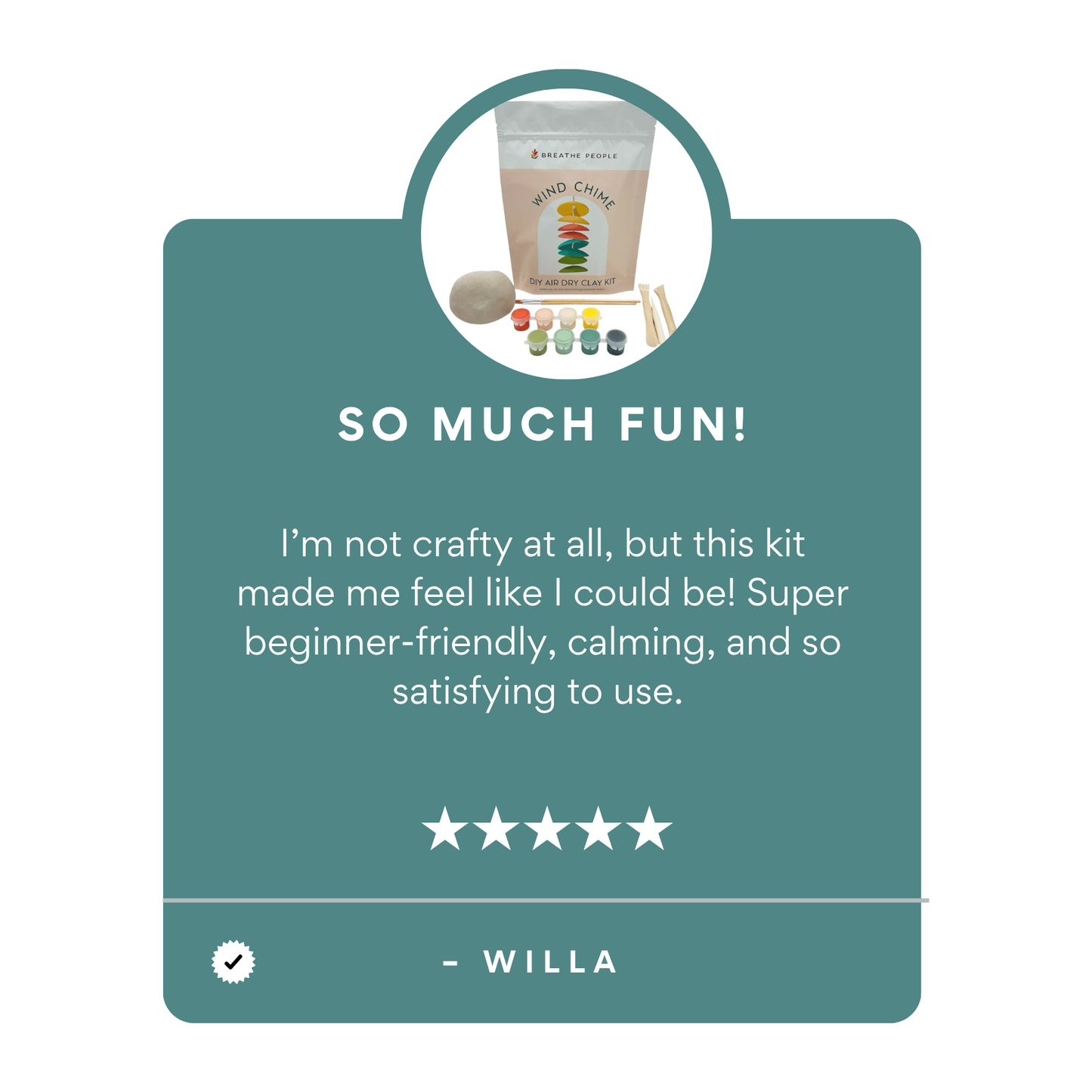 DIY Air Dry Clay Kit- Make Your Own Wind Chimes