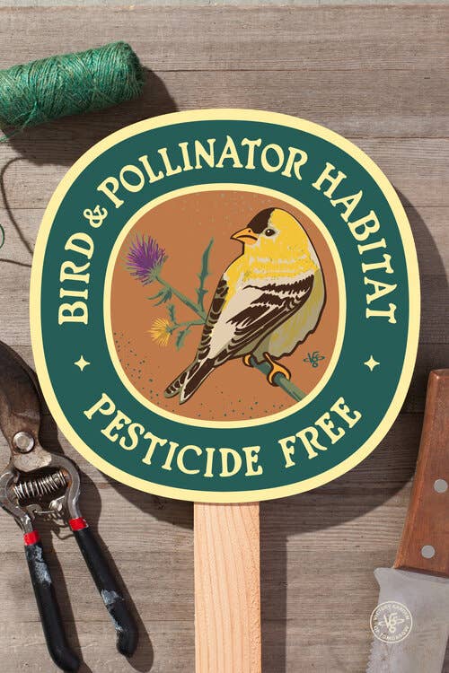 Goldfinch Bird & Pollinator Habitat - Pesticide Free Garden