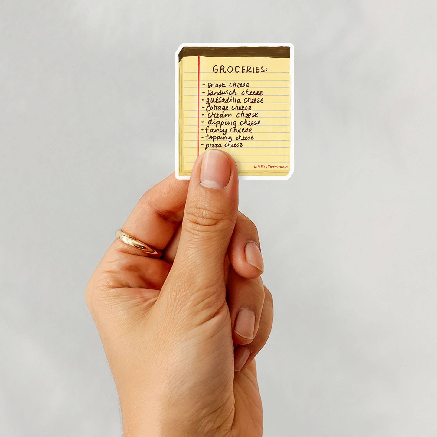 Cheese List Sticker