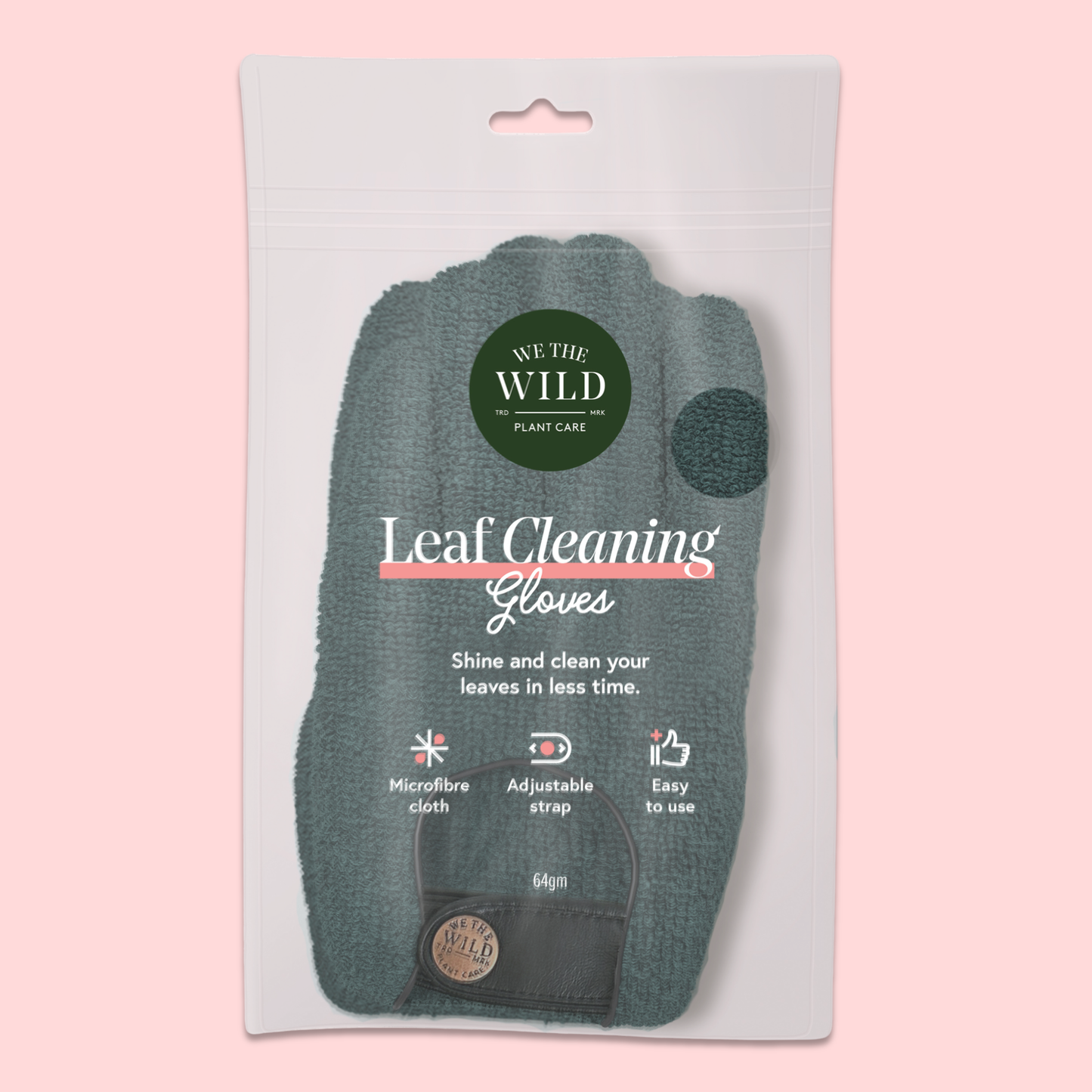 Microfiber Leaf Cleaning Gloves - Green