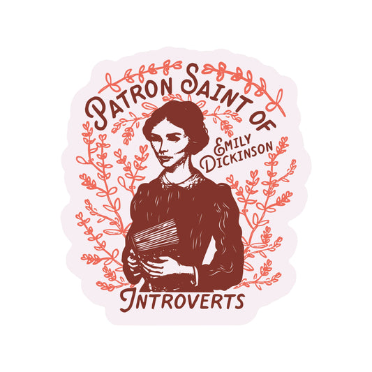Literature Book Emily Dickinson High Quality Vinyl Sticker