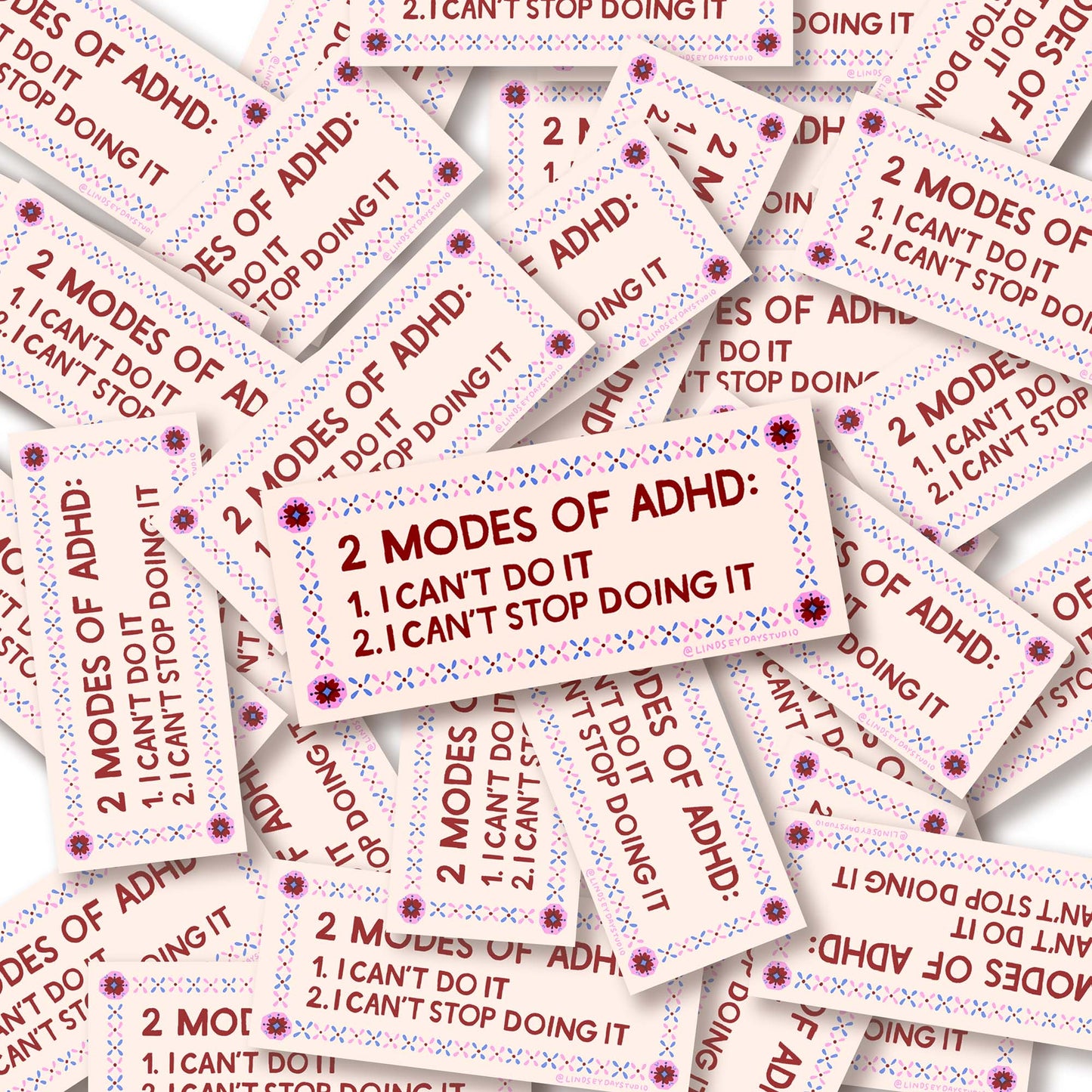 ADHD Mental Health Sticker
