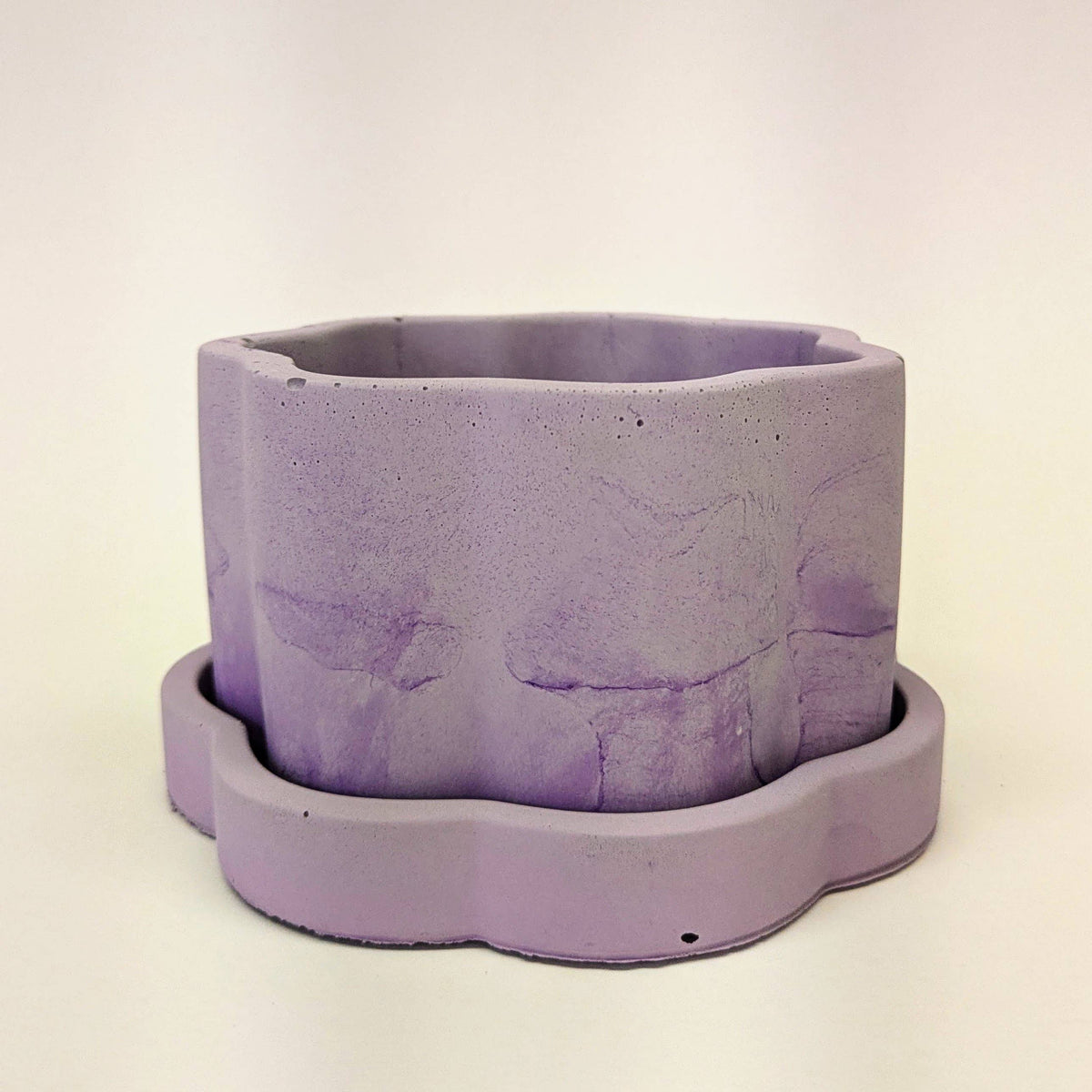 Groovy Colorful Plant Pot | 4" with Drain and Tray