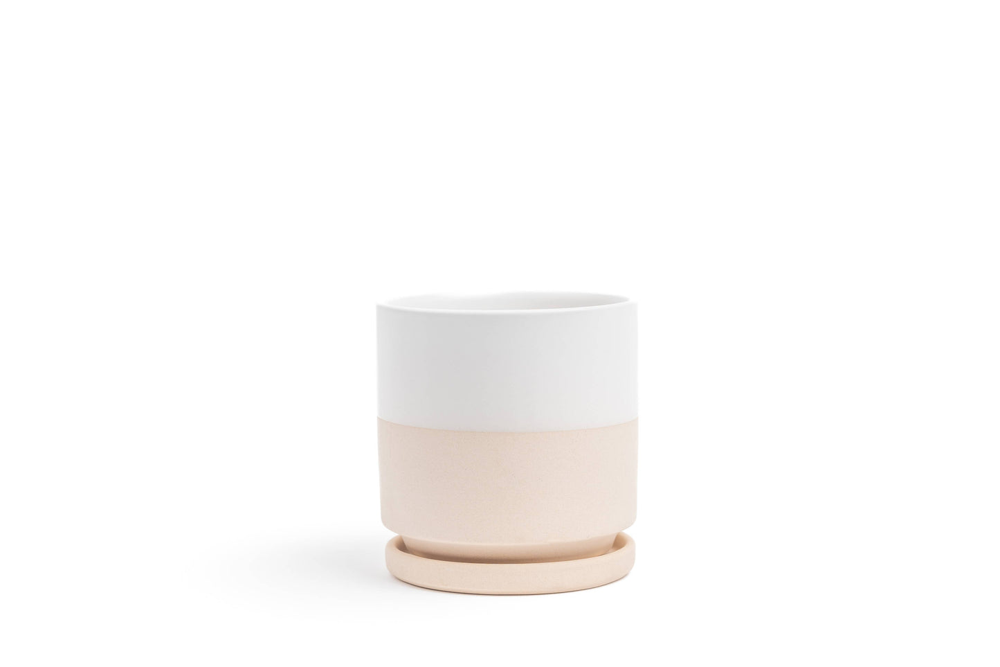 10.5" Gemstone Cylinder Pots with Water Saucers