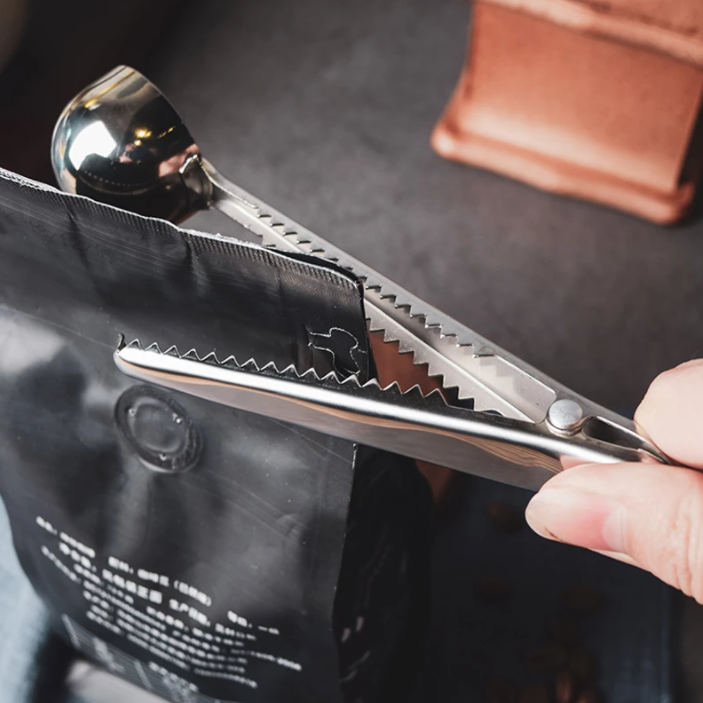 Stainless Steel Coffee Spoon with Bag Clip