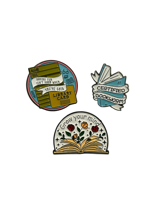 Book Pins | Big Fan Art Studio