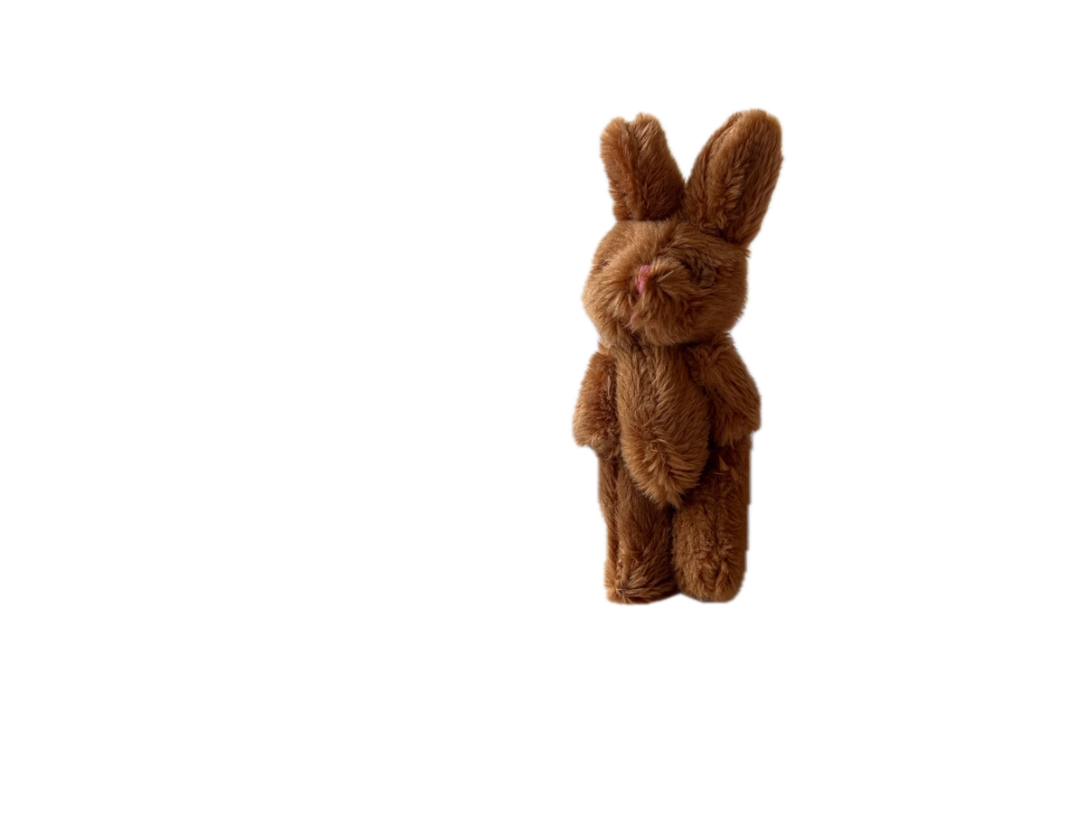 Miniature Plush Bunny Rabbit Brown 