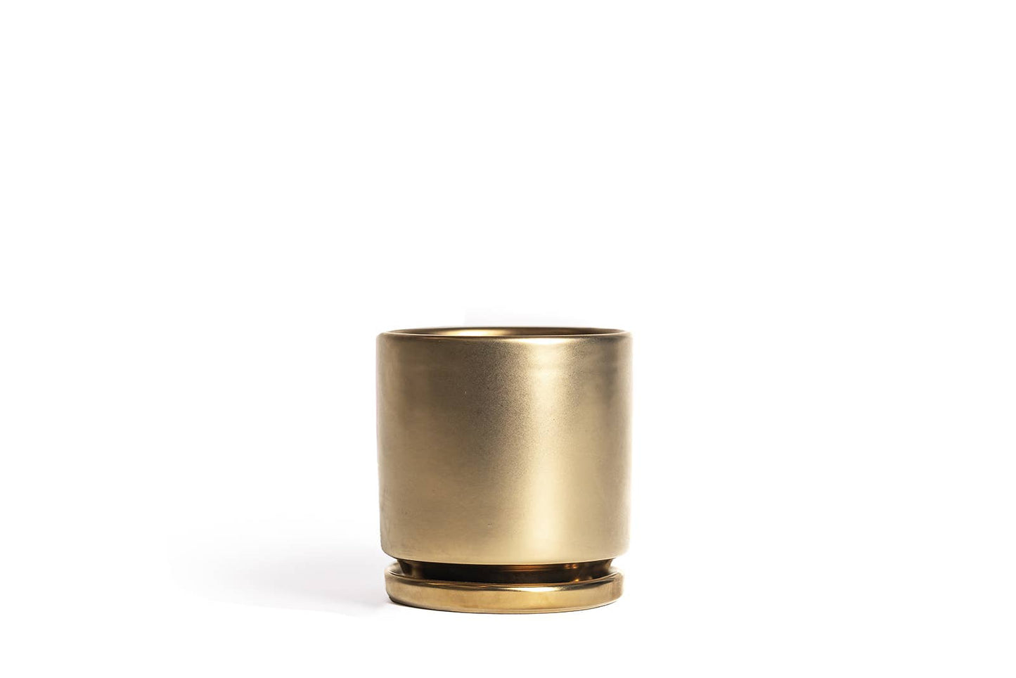 4.5" Gemstone Cylinder Pots with Water Saucers