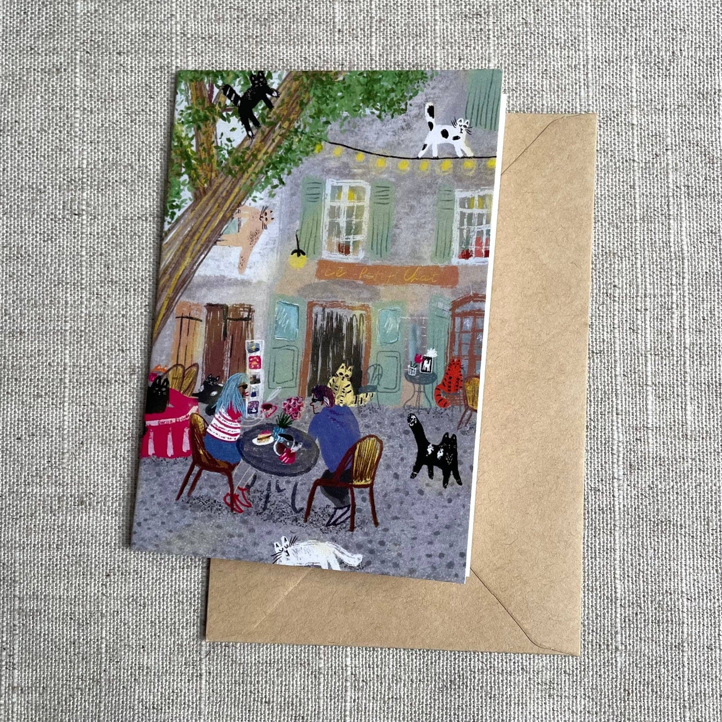 Mini card: At a Restaurant