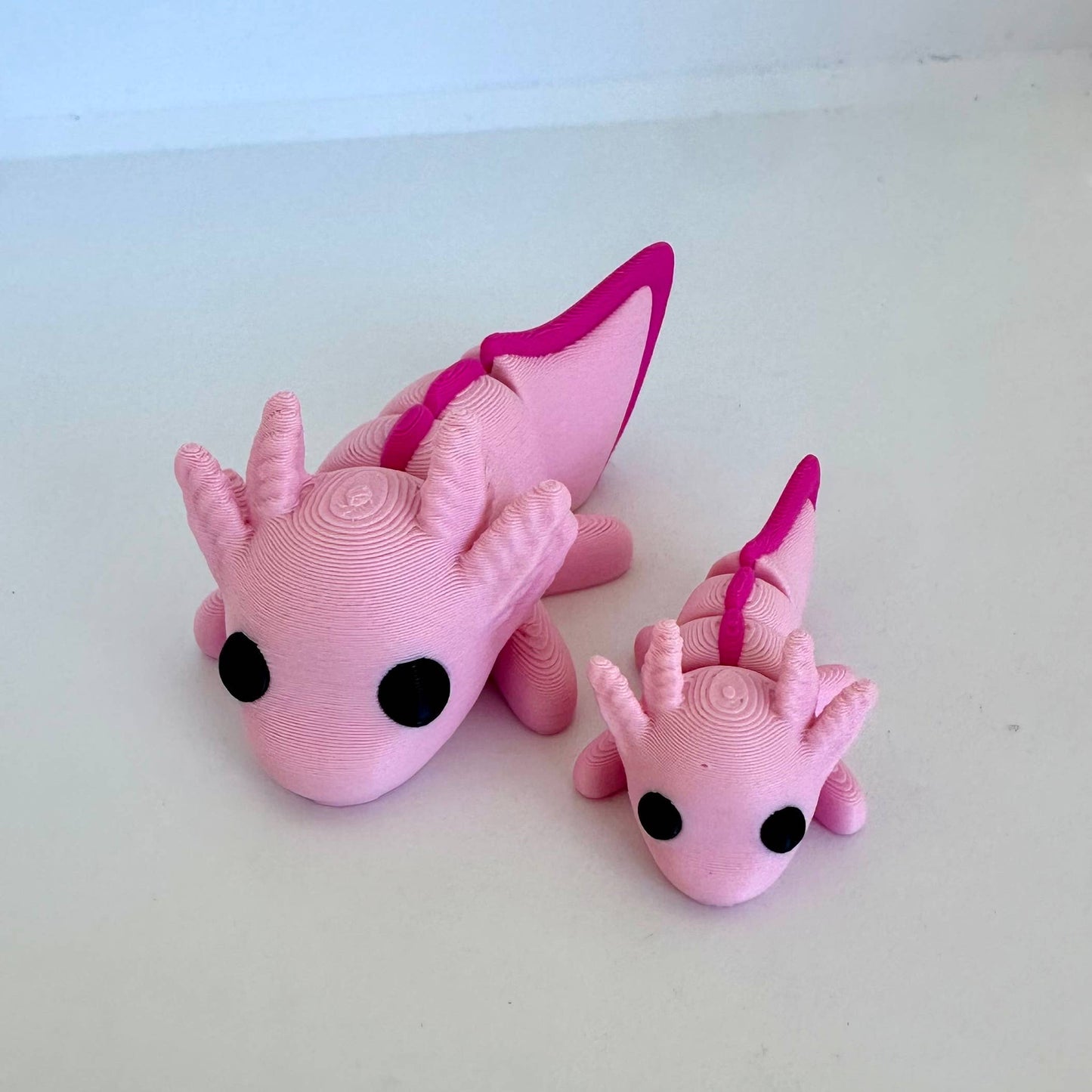 3D Printed Articulating Baby Axolotls