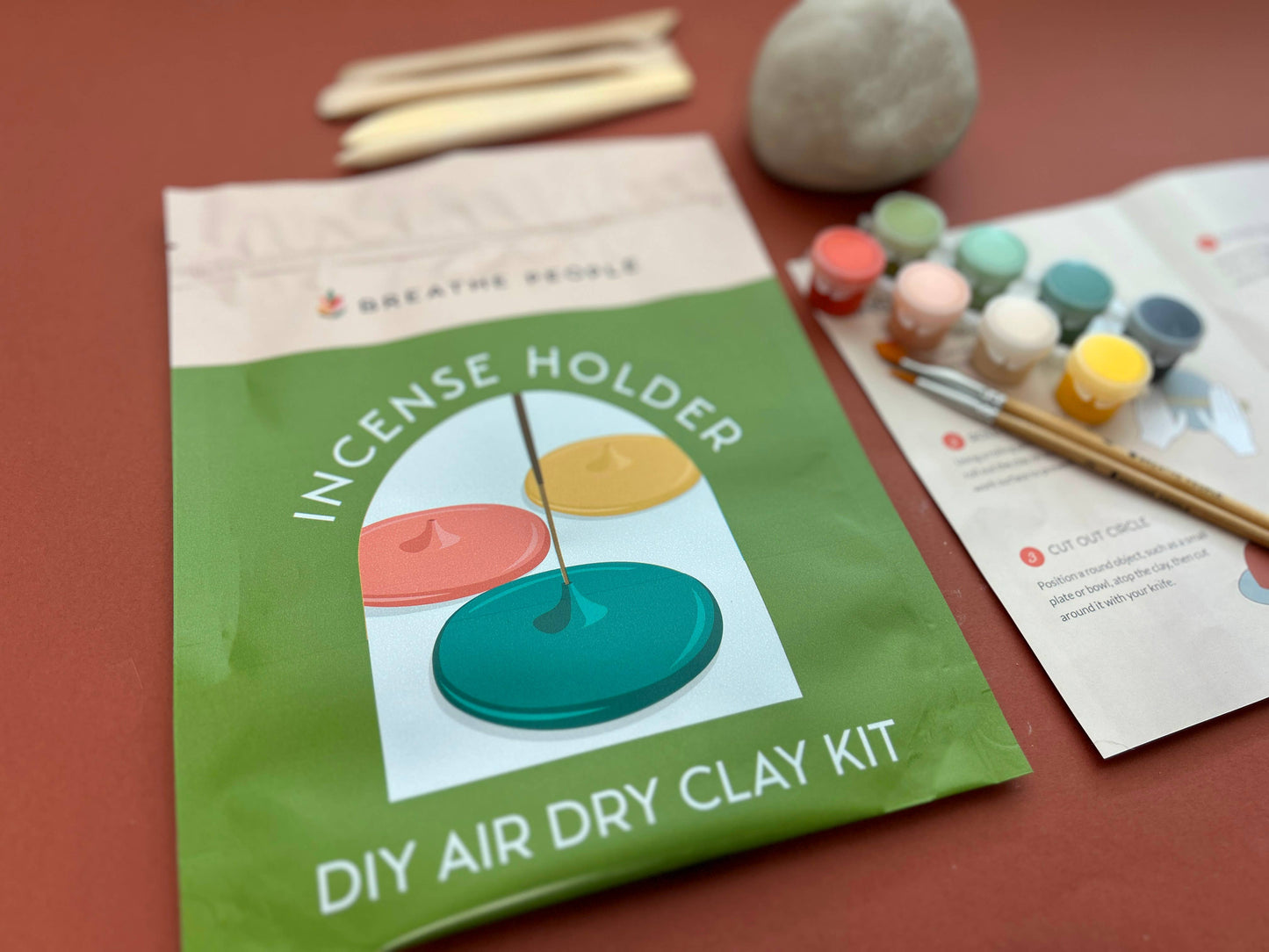 DIY Air Dry Clay Kit- Make Your Own Incense Holder