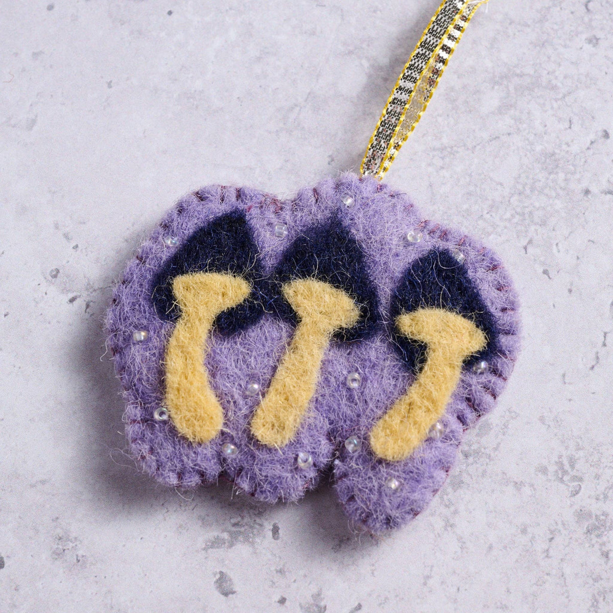 * Felt Mushroom Trio Ornament