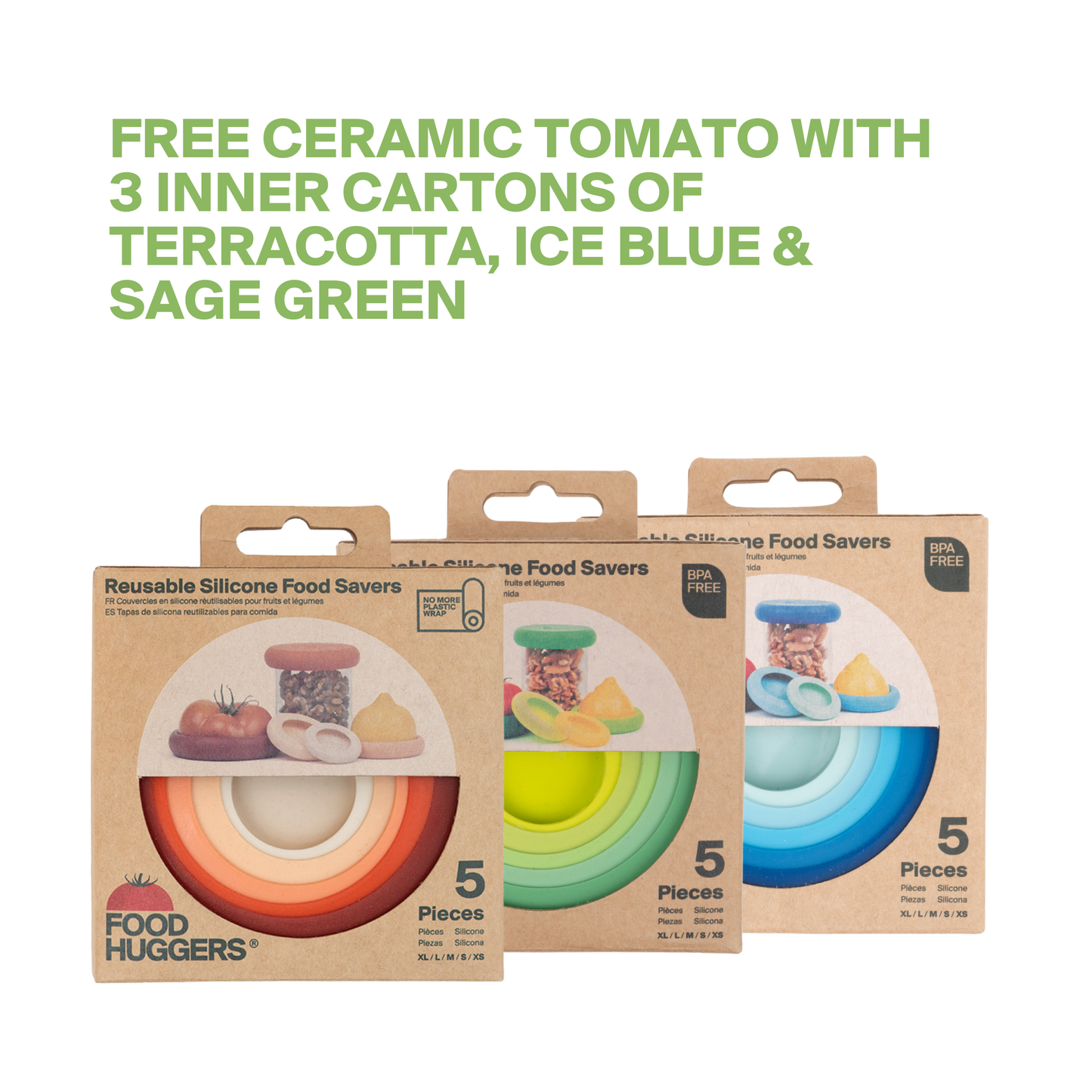 BESTSELLER - Terra Cotta Food Huggers - Set of 5
