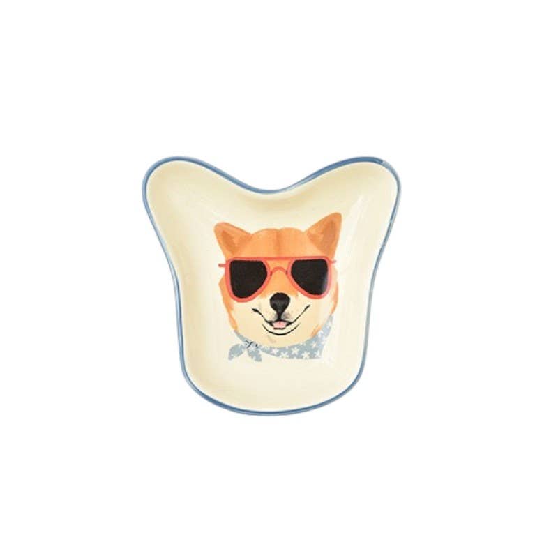 Cute Dog Design Ceramic Sauce Dish