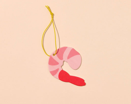 Shrimp Air Freshener - Orange Scent - Food, Seafood, Ocean, Shrimp Cocktail, Foodie