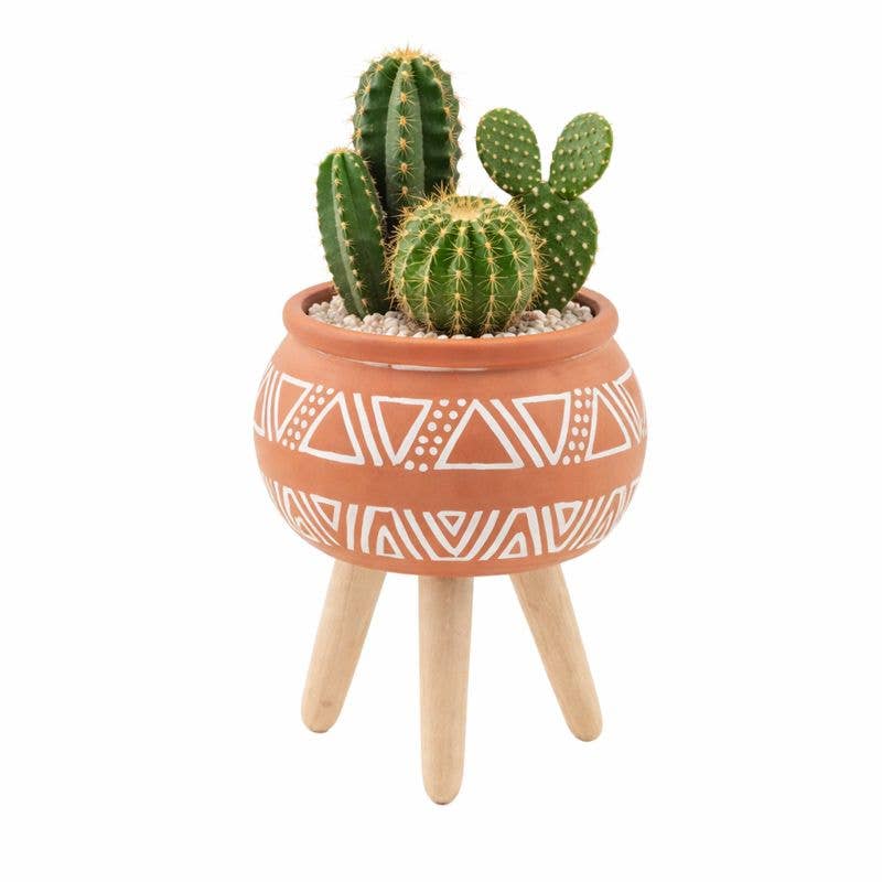 Adobe Footed Planter | Boho