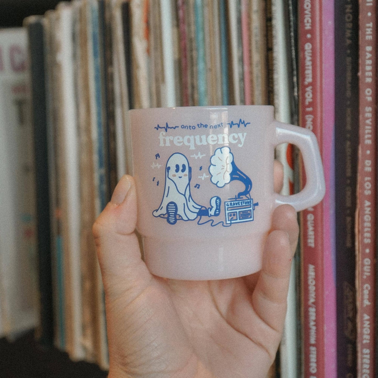 "Onto the Next Frequency" Vintage Diner Mug