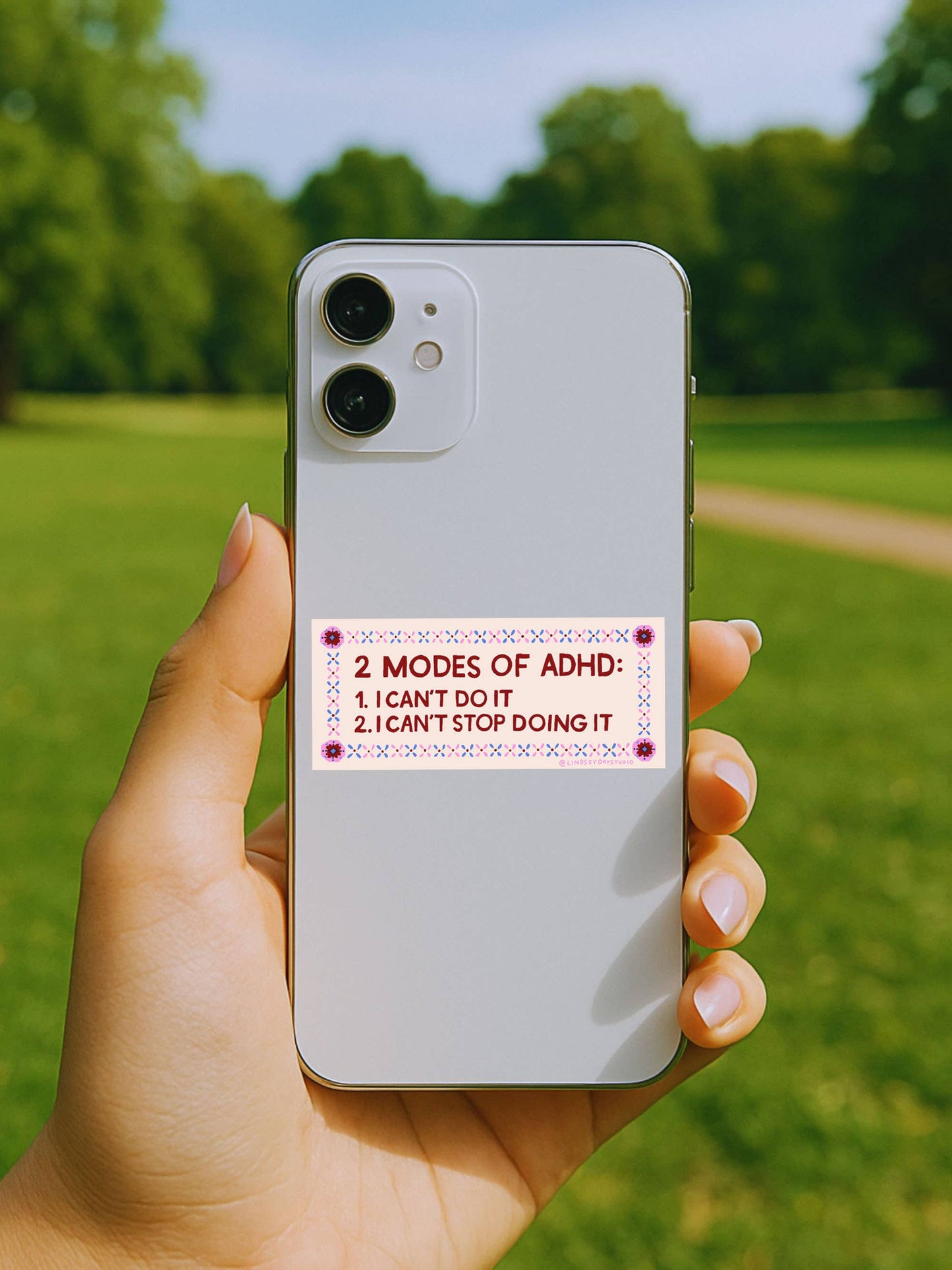ADHD Mental Health Sticker